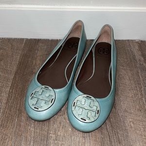 Tory Burch Teal Flats